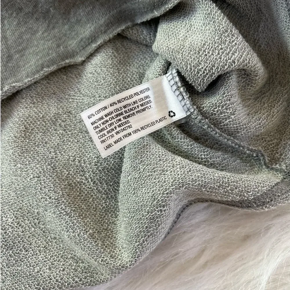 NWT Anxiety Club Dripping Smiley Face Gray Hooded Sweatshirt Oversized SZ Small - Picture 12 of 12